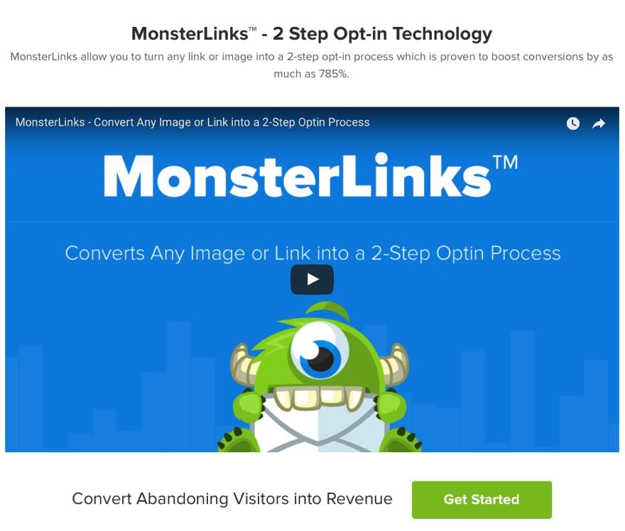 از ویژگی MonsterLinks OptinMonster استفاده کنید