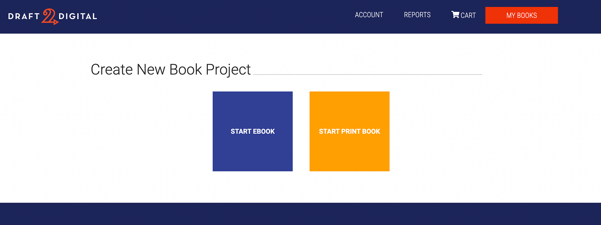 چگونه با ایجاد یک پروژه کتاب جدید در Draft2Digital، کتاب های الکترونیکی را به صورت آنلاین بفروشیم.